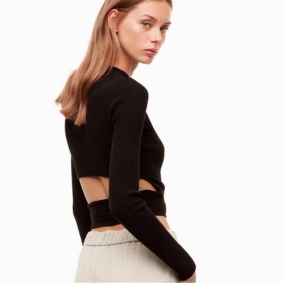 Wilfred Merino Wool Mayrac Sweater Dark Brown - Picture 2 of 9